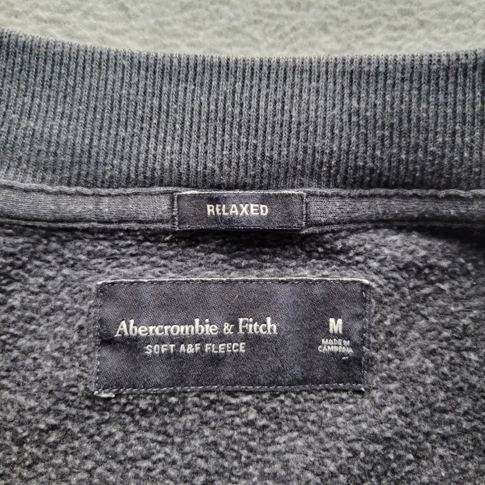 Abercrombie & Fitch David Bowie Sweatshirt Mens Medium Gray Ziggy Stardust Tour - Picture 2 of 9